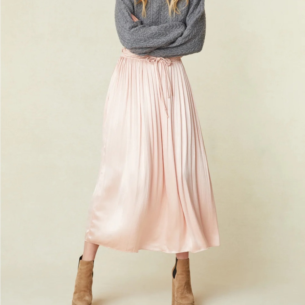 Loveshackfancy Pink Midi skirt